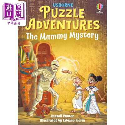 进口原版 *解谜冒险书 木乃伊之谜 Puzzle Adventures The Mummy Mystery 英文原版 儿童推理探险故事 奇幻冒险 进   Usborne Publ