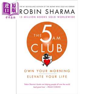 进口原版 *凌晨五点俱乐部 英文原版 The 5 AM Club Robin Sharma 求职与职场 自我提升 卖掉法拉利的高僧作者新书   Harper Colli