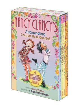 进口原版 Fancy Nancy Clancy's Astounding Chapter Book Quartet 漂亮的南希4册 初级章节桥梁书 英文版 进口英语原版书籍 英