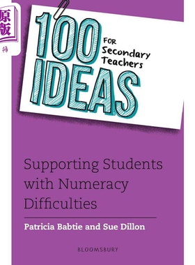进口原版 *100 Ideas for Secondary Teacher Supporting St. w Numeracy Difficult 中学教师的100个想法 支持有计   Bloomsbury