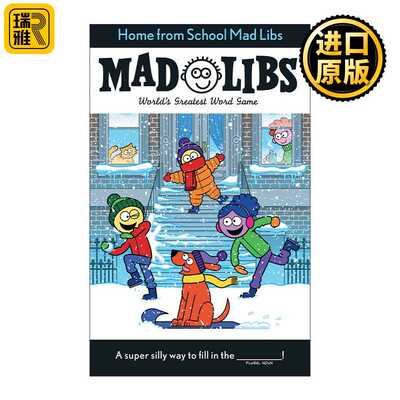 进口原版 Home From School Mad Libs 放学回家 疯狂填词游戏 英文原版   Mad