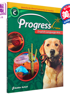 进口原版 *Progress English Language Arts ELA 2022 Student Worktext Grade 3提高英语语言艺术ELA 学生文本 三   Sadlier