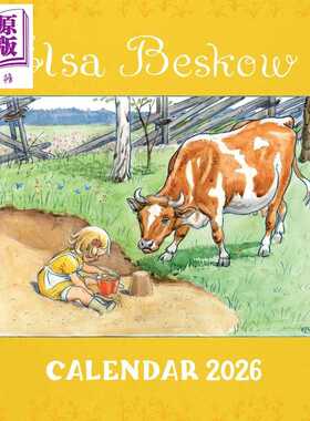 进口原版 *艾尔莎.贝斯科夫的插画本2026 Elsa Beskow Calendar 2026 英文原版 图画日历 著名插画家经典插画 精美   Floris Books