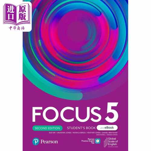 进口原版 *FOCUS 2E LEVEL 5 SB WITH PEP BASIC PACK 培生中学英语Focus教材 学生书含电子资源包 5级别  英文原版   Pearson