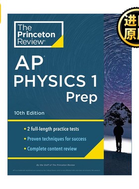 进口原版 普林斯顿评论AP物理1 英文原版 Princeton Review AP Physics 1 Prep 10th Edition 第10版 2024 英文版 进口英语原版