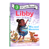 混合和测量 Can Loves Libby and Level 英文原版 Measure 进口原版 莉比爱科学 Read Greenwillow Science Books Mix