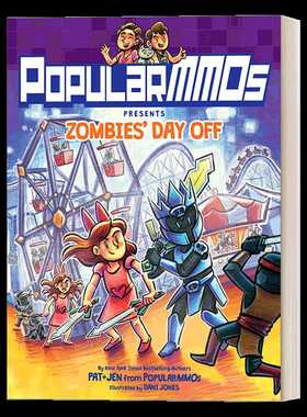进口原版 PopularMMOs Presents Zombies’ Day Off 英文版 全彩奇幻冒险游戏漫画 丧尸假日 英文原版 进口英语原版书籍