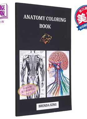 进口原版 *解剖学涂色书 英文原版 Anatomy Coloring Book Made Easy Brenda 医学涂色本 基础医学   Independently Published
