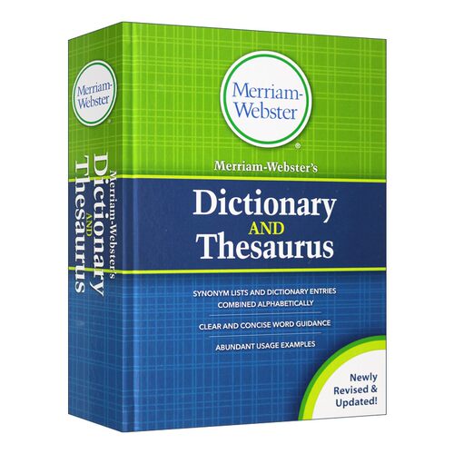 进口原版 英文原版 Merriam-Webster's Dictionary and Thesaurus  New Edition 韦氏同义词字典新版 精装 英文版 进口英语原版