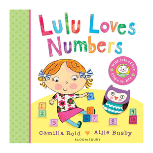 Camilla Bloomsbury Lulu 纸板书 英语 Reid 露露爱数字 Numbers Loves 英文原版 进口原版