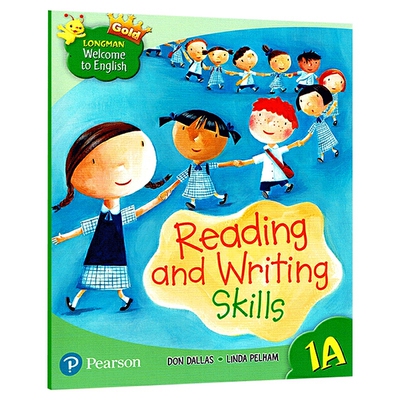 进口原版 新版香港朗文小学英语教材 1年级上学期阅读写作练习册Longman Welcome to English Gold reading and writing skills