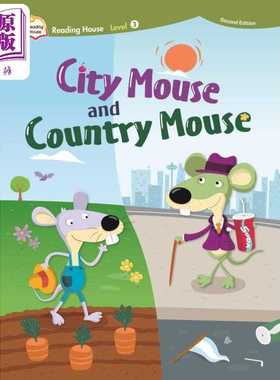 进口原版 *阅读大本营第二版3：城镇老鼠和乡村老鼠 音乐戏剧读本单书Reading House 2/e 3: City Mouse and Countr   台湾敦煌书