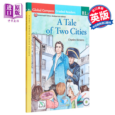 进口原版 *剑桥英语考试附线上音频世界名著读物 Global ELT Graded Reader A Tale of Two Cities 双城记 英式英语   GLOBAL ELT