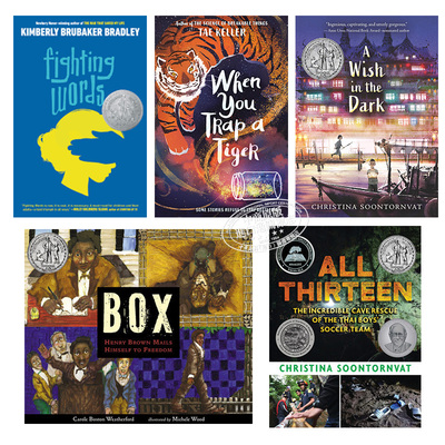 进口原版 *2021年纽伯瑞Newbery儿童文学获奖4册合集 全员十三人/斗嘴/黑暗中的愿望/信箱 7-12岁   Random House US