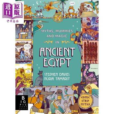进口原版 *趣味漫画故事集 古埃及神话 Myths Mummies and Magic in Ancient Egypt 英文原版 神话故事儿童读物 进   Templar Publ