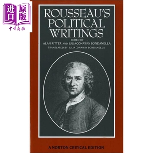 进口原版 诺顿文学解读系列 卢梭政论作品选 Critical 英文原版 Editions Norton Political Writings Rousseau’s