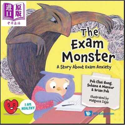 进口原版 *儿童健康绘本 考试怪兽 关于考试焦虑的故事 Exam Monster A Story about Exam Anxiety 英文原版 儿童绘   Watkins Pub