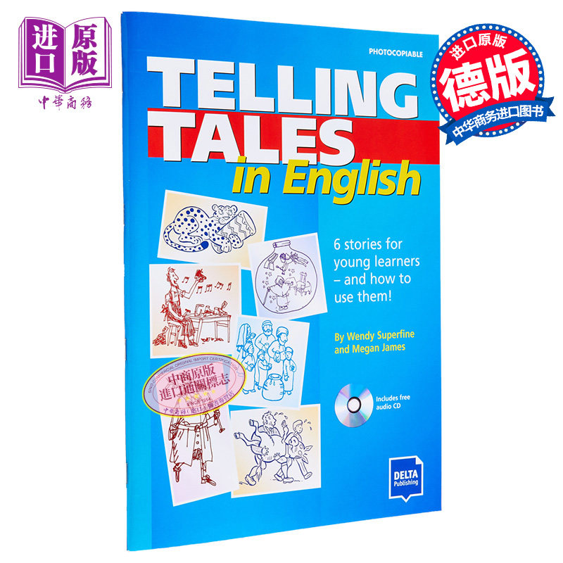 进口原版 *Telling Tales in English Book with photocopiable activites用英语讲故事 附有可复印的活动材料 英文   Delta Publi