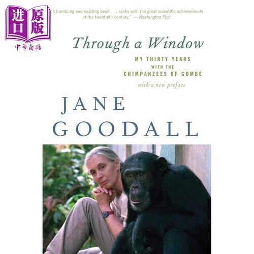 进口原版 *珍·古道尔：大地的窗口 豆瓣阅读 英文原版 Through a Window Jane Goodall   Mariner Books