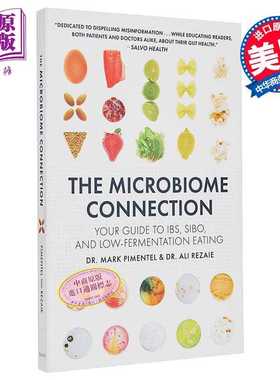 进口原版 *微生物组的联系 Ibs Sibo 和低发酵饮食指南 The Microbiome Connection 英文原版 Mark Pimentel 生活百   Agate Publi