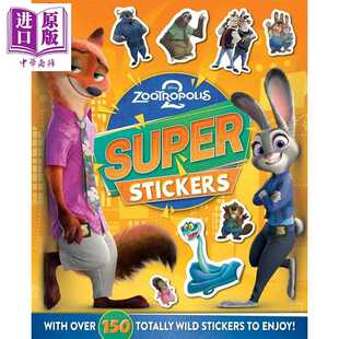 进口原版 *迪士尼疯狂动物城2 超级贴纸书 Disney Zootropolis 2 Super Stickers 英文原版 亲子童书 迪士尼系列 Zo Autumn Publ