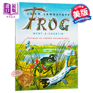 Went HMHbooks Books Young 进口原版 约翰兰斯塔夫 Courtin for Voyager JohnLangstaff 英文原版 Frog HMH 青蛙先生求婚记