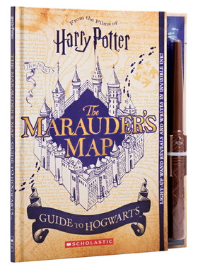 进口原版 *哈利波特：霍格沃茨活点地图指南 英文原版HarryPotter: Marauder’s Map Guide to Hogwarts附发光的魔   SCHOLASTIC U