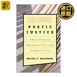 进口原版 Poetic Justice 诗性正义 文学想象与公共生活 Martha C. Nussbaum   Beacon