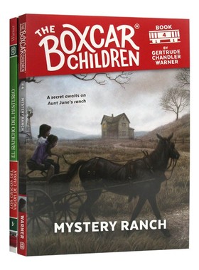 进口原版 Mystery Ranch 棚车少年套装4 西班牙语英语2本套装 The Boxcar Children Mysteries 4 英文版 进口英语原版书籍 英文