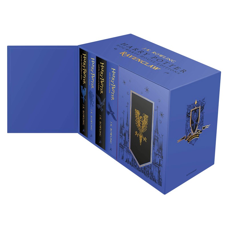 进口原版 拉文克劳学院精装版英文原版 Harry Potter Ravenclaw House Editions Hardback Box Set 哈利波特7册盒装 J.K. Rowli