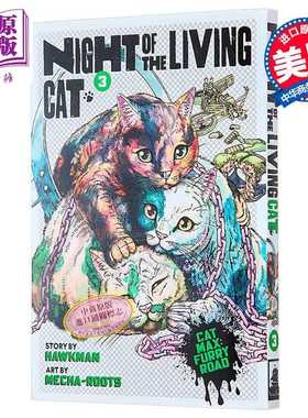 进口原版 *活猫之夜 第3卷 Night of the Living Cat Vol 3 英文原版 Hawkman and Mecha Roots 漫画与绘本小说   Seven Seas