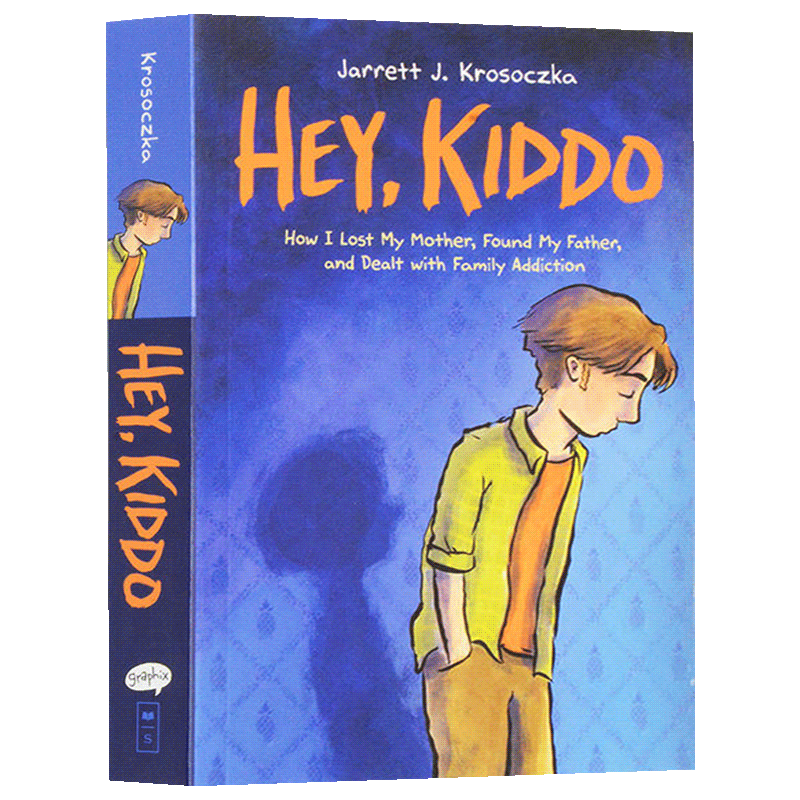 进口原版 瑞雅进口 嘿 孩子 英文原版漫画小说 Hey Kiddo 美国国家图书奖 中小学生英语课外阅读 家庭情商关系处理 全英文版进