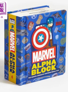 进口原版 *漫威英雄字母立体书 Marvel Alphablock 儿童英语启蒙 儿童读物 英文原版   Abrams & Chronicle Books（HUK)