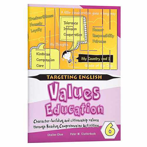 进口原版 *【新加坡英语教材】Targeting English Values EdＵＣation Through Comprehension Book 6 目标英语价值观