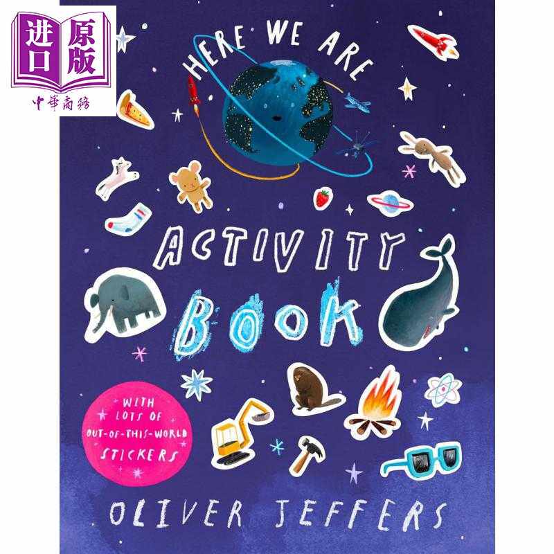 进口原版 *奥利弗.杰弗斯 我们在这里活动书 Oliver Jeffers Here We Are Activity Book 英文原版 儿童绘本读物 进   Harper Coll