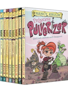 进口原版 Princess Pulverizer 粉碎机公主系列8册 儿童插画章节书 小学英语阅读提升 英文版 进口英语原版书籍 英文原版