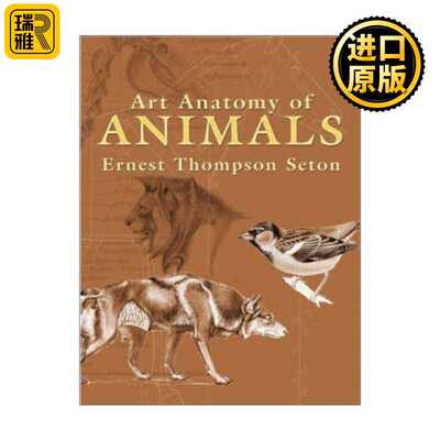 进口原版 英文原版 Art Anatomy of Animals 动物艺术解剖学 Ernest Thompson Seton 英文版 进口英语原版书籍   Dover