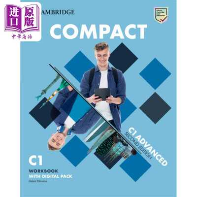 进口原版 *2024年新版剑桥官方CAE考试备考Compact教材 练习册 含答案在线账号资源 自学第2版Compact Advanced Wor   Cambridge U