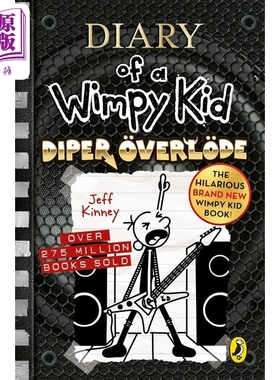 进口原版 *Diary of a Wimpy Kid Diper overlode 小屁孩日记17 英版 平装 英文原版进口图书 儿童小初文学章节书故   Puffin UK