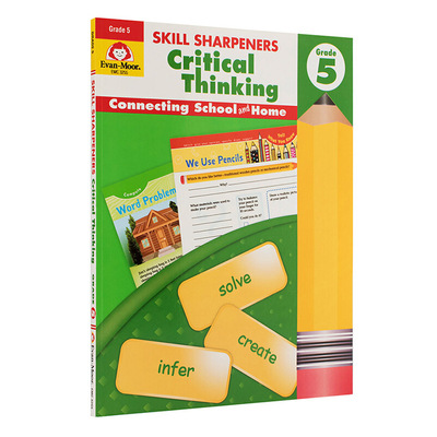 进口原版 *技能铅笔刀系列：批判性思维5年级 英文原版 Skill Sharpeners Critical Thinking,Grade 5 学习用书 练   Evan-Moor