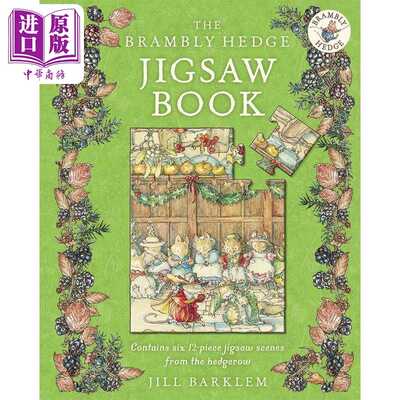 进口原版 *野蔷薇村的故事 拼图书 The Brambly Hedge Jigsaw Book 英文原版 儿童绘本故事 12块拼图玩具书 精装进   Harper Colli
