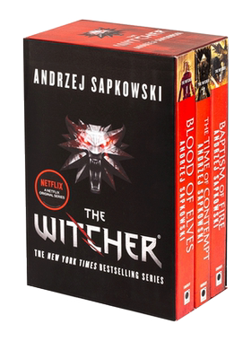 进口原版 The Witcher Boxed Set 巫师猎魔人套装1-3 Blood of Elves,The Time of Contempt,Baptism of Fire 英文原版 英文版