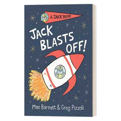 进口原版 英文原版 A Jack Book 02 Jack Blasts Off 兔子杰克之书系列2 杰克离开了 儿童精装章节桥梁书故事绘本 幽默笑话 英