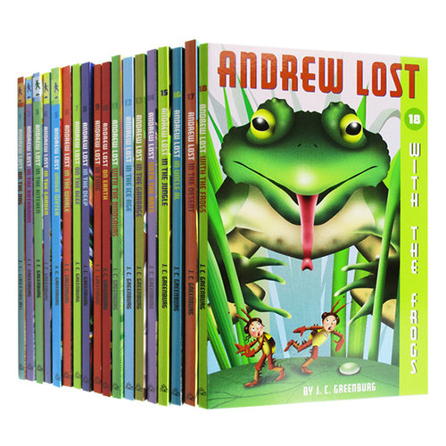 进口原版 安德鲁不见了系列章节书18册 Andrew Lost 18册 英文原版 微观探索自然科学科普小百科 安德鲁的微观大冒险 进口英语