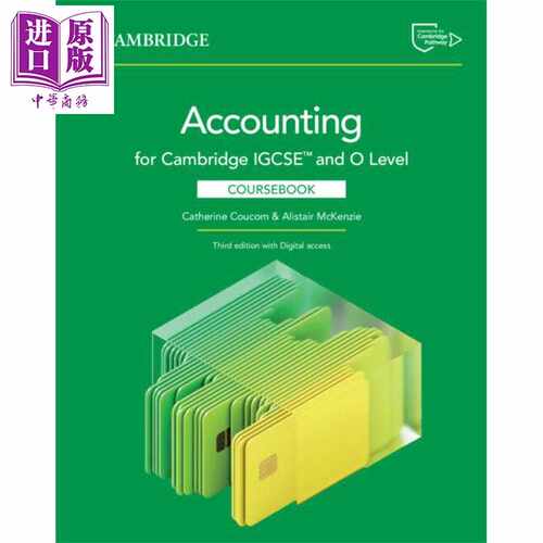 进口原版 *剑桥IGCSE&Olevel会计教材含电子账号2年 Cambridge IGCSE O Level Accounting Coursebook with Digital   Cambridge U