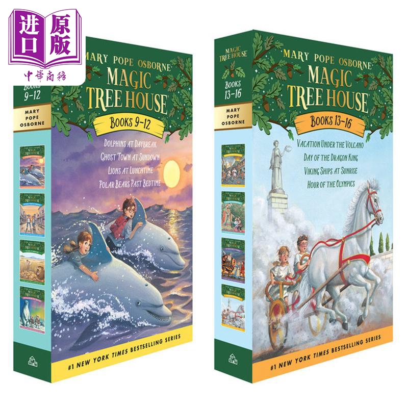 进口原版 *Magic Tree House 9-16 树屋 卷9-16盒装8册套装 儿童文学章节书 故事小说图画书 魔法树屋 英文原版   Random House US