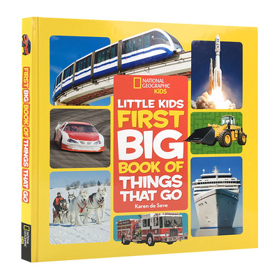 进口原版 美国国家地理交通工具 英文原版 National Geographic Little Kids First Big Book of Things That Go 儿童百科普绘