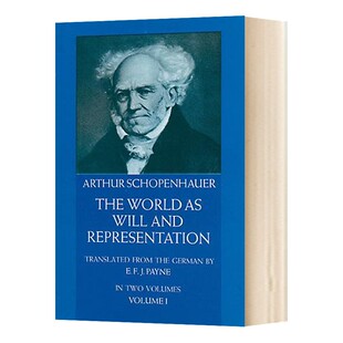 and Arthur Vol World 进口原版 The Representation 作为意志与表象 卷一 世界 英文版 Schopenhauer进口 英文原版 Will