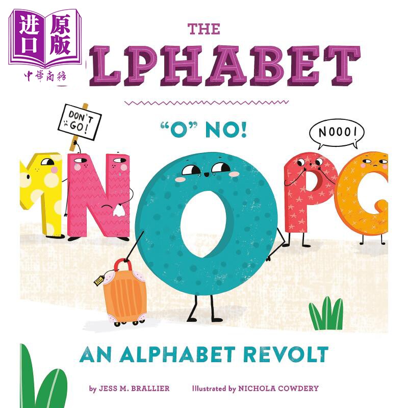 进口原版 *Nichola Cowdery：The Olphabet 说不的字母 英文原版 进口图书 儿童学习绘本图画书 字母表单词 精装精   Running Pres