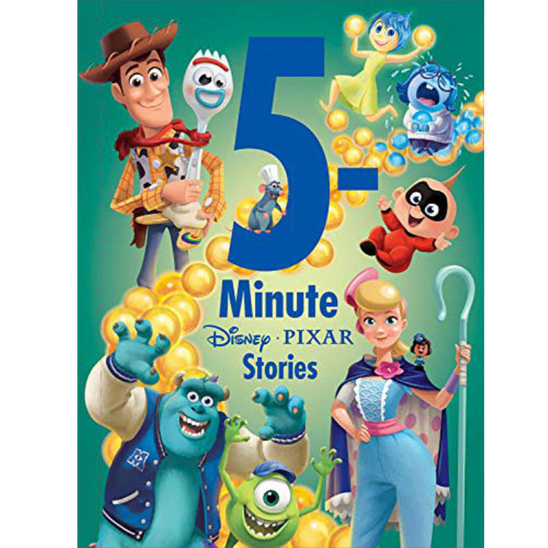 进口原版 *5分钟皮克斯故事 英文原版 5-Minute Disney Pixar Stories 迪士尼出品 精装 3-6岁 全彩绘本 儿童故事   Disney Press